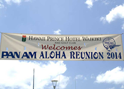 Pan Am Aloha Reunion Banner, Hawaii 2014