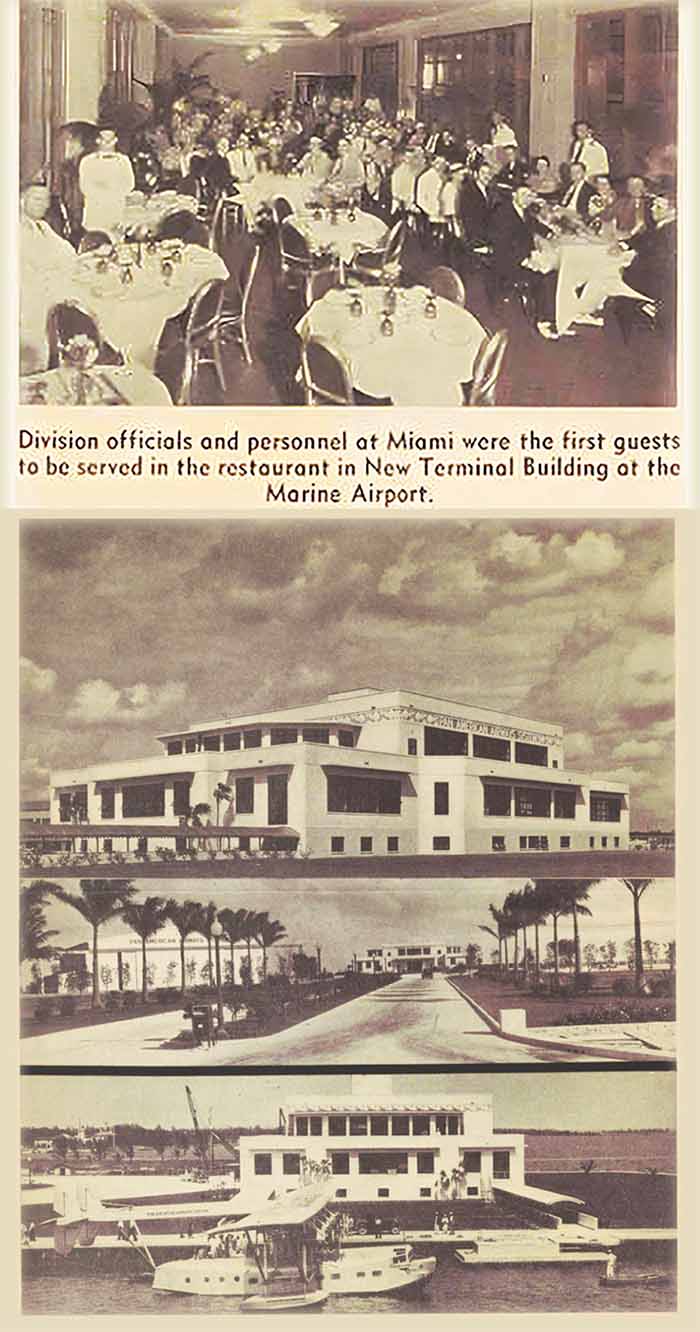 Pan Am Dinner Key Seaplane Base opens new restaurant, Spring 1934