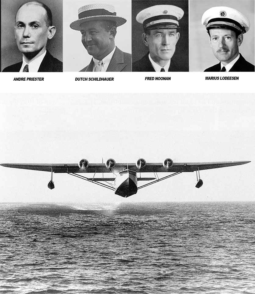 "Change is here." Priester, Schildhauer, Noonan, and Lodeesen. The creation of a new pilot class "Master of Ocean Flying Boats"