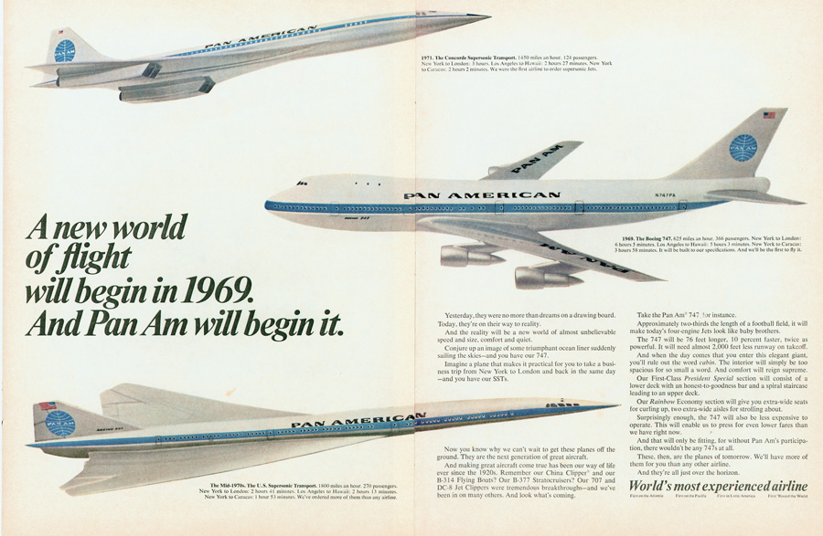 Pan Am 1967 future possibilities