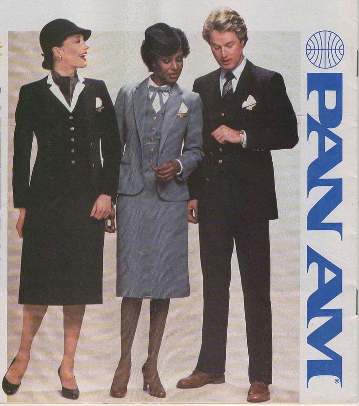 pan am african american stewardess 1980s ad