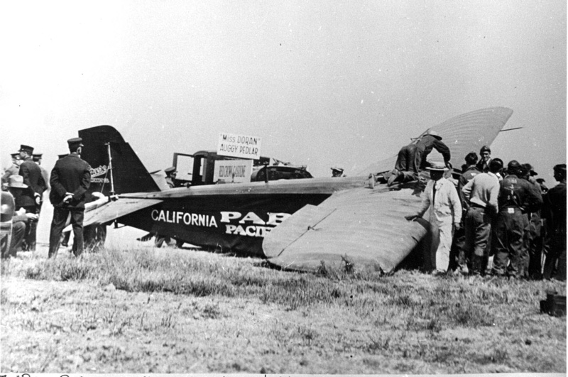 Crash of Maj Livingston Irving in the Pabco Pacific Flyer
