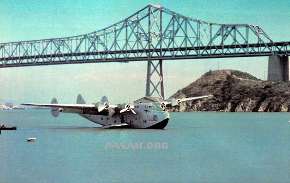 Pan Am Boeing 314 at Yerba Buena, San Francisco (PAHF Collection)