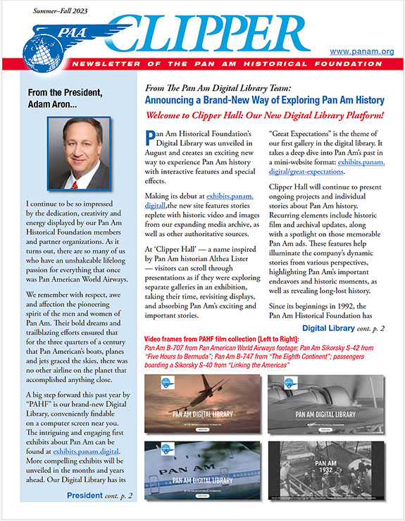 PAHF Clipper Newsletter Summer-Fall 2023 Cover Page
