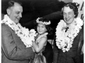 A closeup of Juan Trippe and Betty Trippe in Hawaii