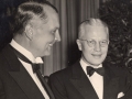Pan Am President Juan Trippe with John Leslie in the 1950s