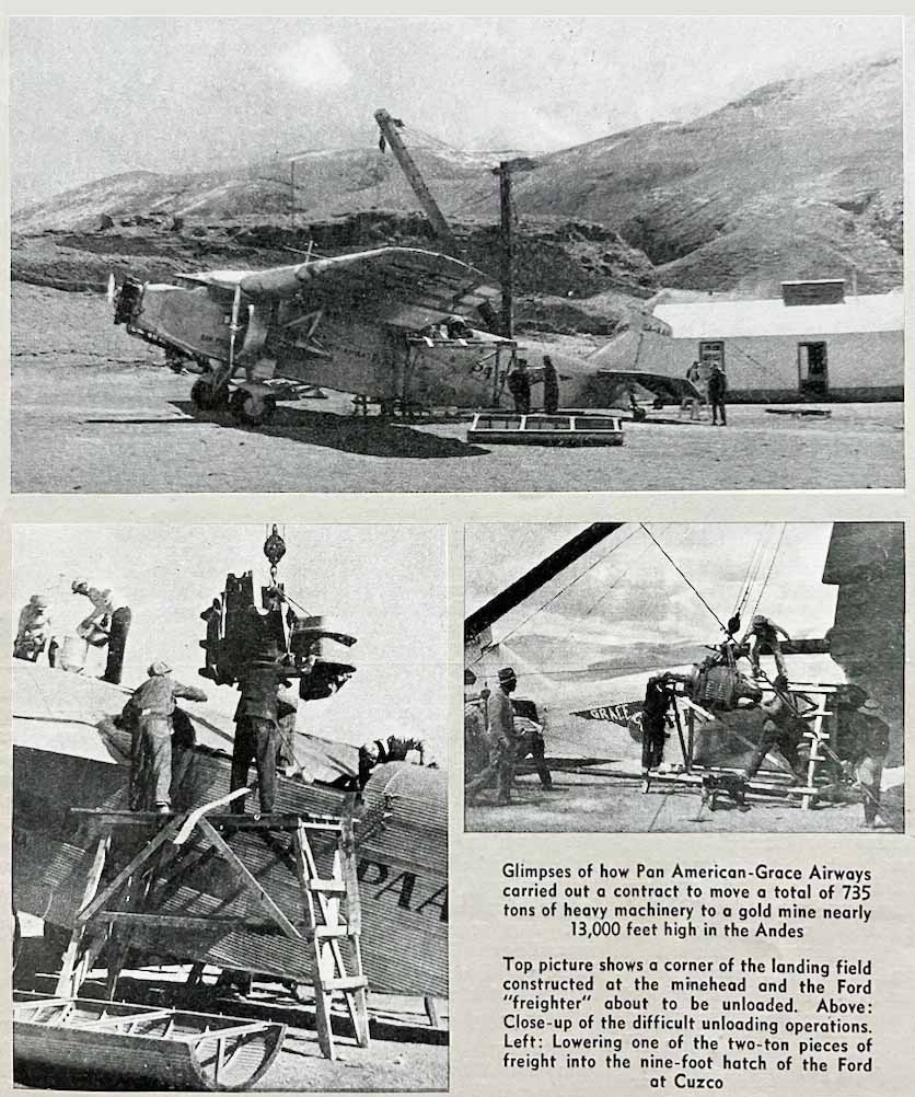 1934 Pan American Grace operations over the Andean Divide