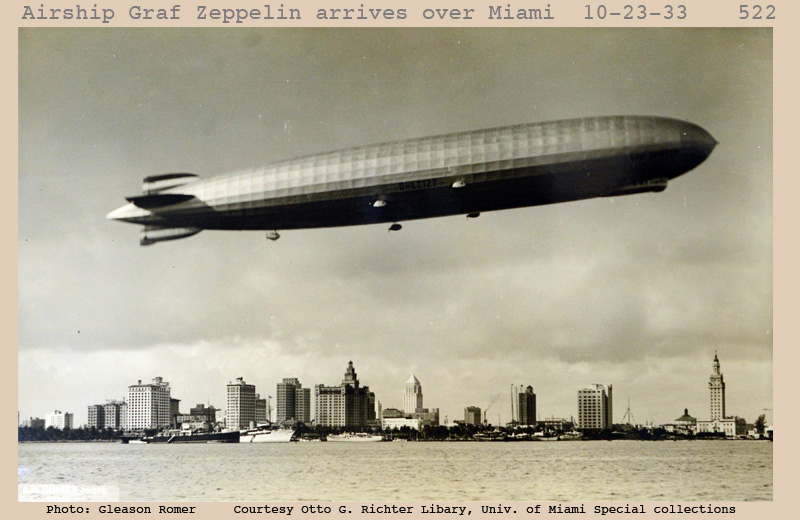 2 Graf Zeppelin arrives over Miami