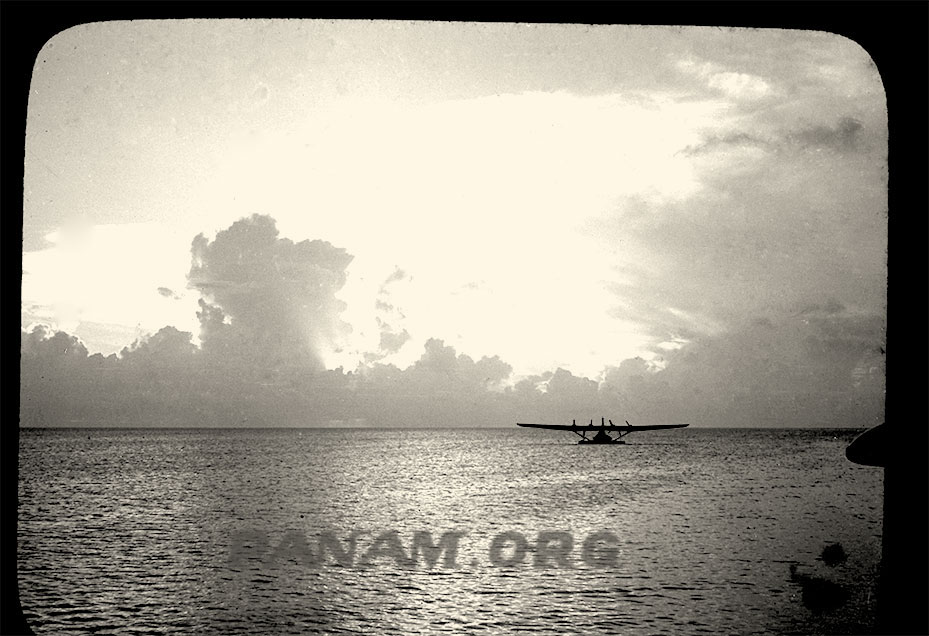 Pan Am Hawaii Clipper on lagoon June 1938