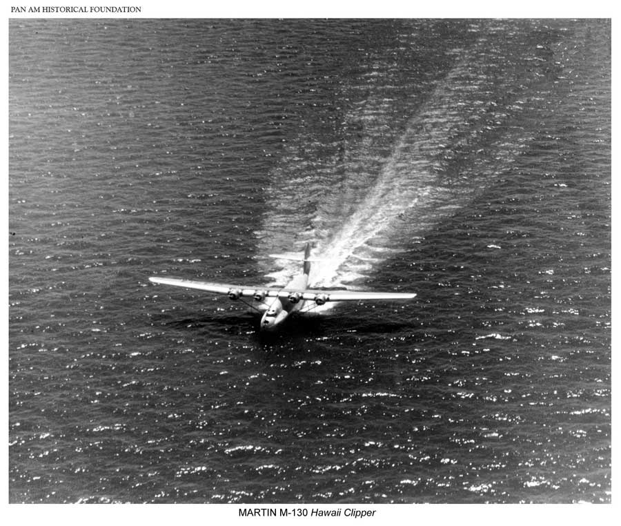 Pan Am's Hawaii Clipper, M-130 flying boat on the water