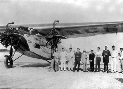 Pan Am's First Crash in 1928. Fokker F-7 on Mail Route from Key West to Havana, Cuba