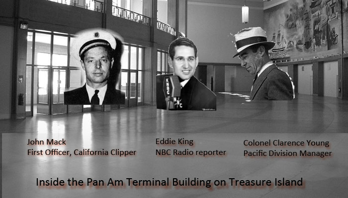 Inside the Pan Am Treasure Island Terminal, 1941, composite photo