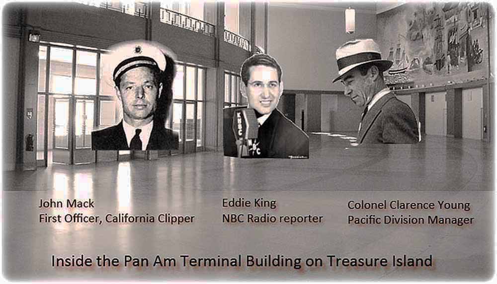 Inside the Pan Am Treasure Island Terminal, 1941, composite photo