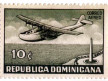 Dominican Republic stamp with Pan Am flying boat, 10cts