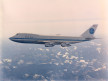 Pan Am, 747, over mountains