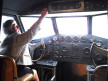 Inside the cockpit of a Pan Am, Boeing, 314, Foynes flying boat museum