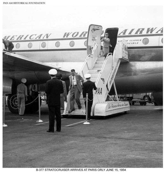 Pan Am Boeing B-377 Stratocruiser in Paris, Orly, 1954